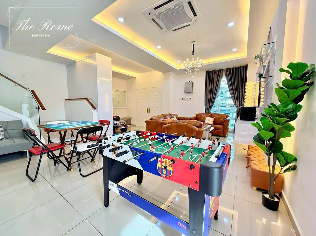 Theromeprivatepool12-16Paxkaraoke Melaka Willa
